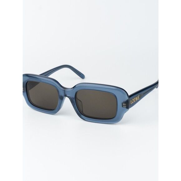 Loewe Women Sunglasses Blue Brown Rectangle LW40158F SLIM 84E NEW AUTHENTIC main image 7